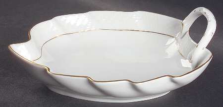 Golden Edge Newer (HDE) 7" Leaf Dish