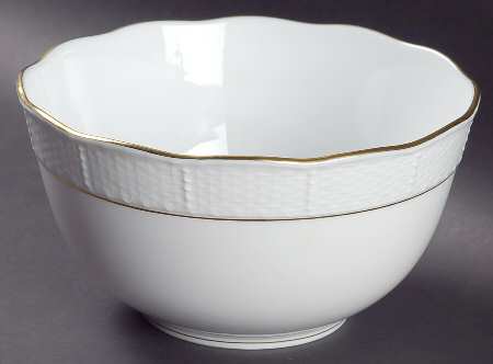 Golden Edge Newer (HDE) 7" Round Vegetable Bowl