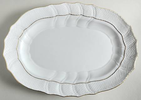 Golden Edge Newer (HDE) 13" Oval Serving Platter