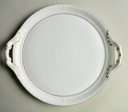 Golden Edge Newer (HDE) 11" Round Tray w/Handles