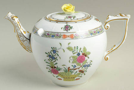 Indian Basket Muliticolor (FD) Small Teapot & Lid