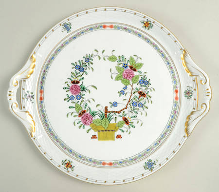 Indian Basket Muliticolor (FD) Handled Cake Plate
