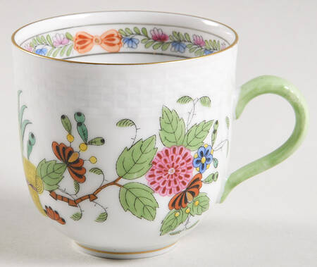 Indian Basket Muliticolor (FD) Flat Demitasse Cup