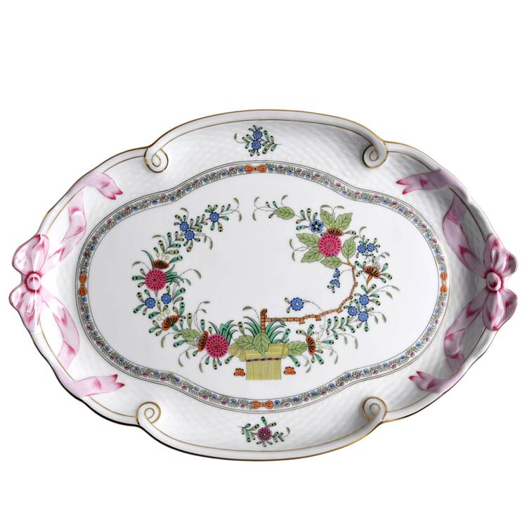 Indian Basket Muliticolor (FD) 15" Oval Tray