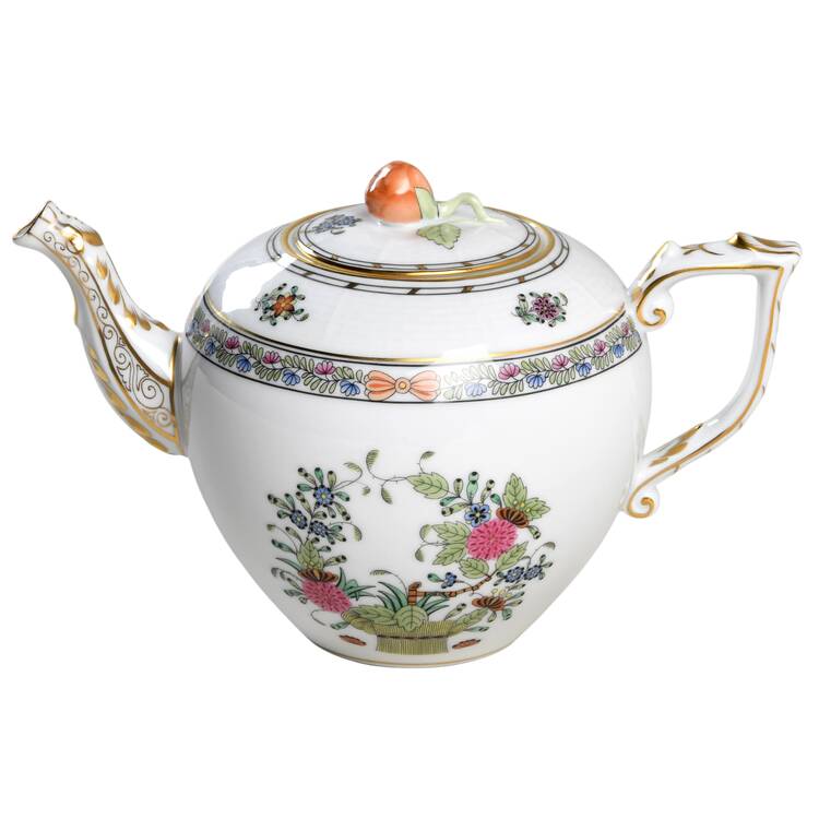 Indian Basket Muliticolor (FD) Mini Teapot & Lid