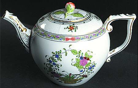 Indian Basket Muliticolor (FD) Teapot & Lid