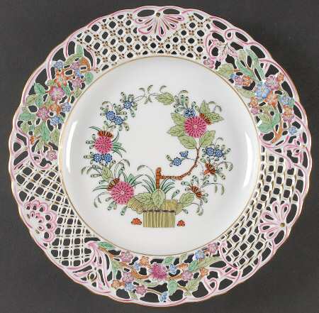 Indian Basket Muliticolor (FD) 9" Pierced Plate