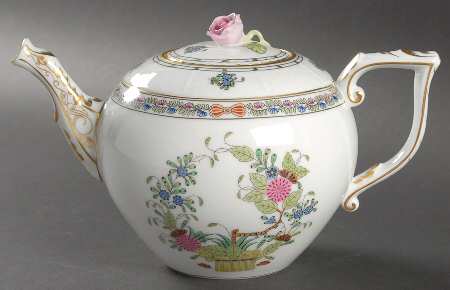 Indian Basket Muliticolor (FD) Teapot & Lid