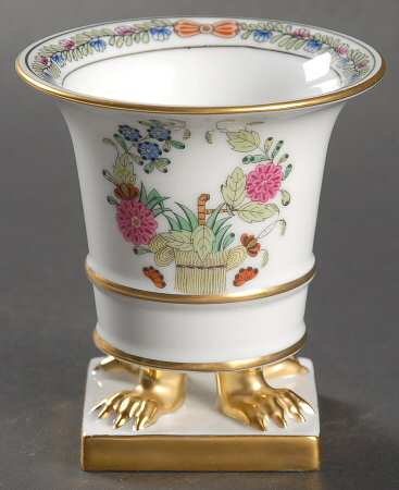 Indian Basket Muliticolor (FD) Small Claw Footed Vase