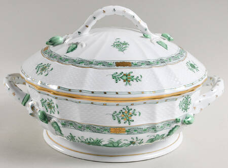 Indian Basket Green (FV) Round Covered Vegetable