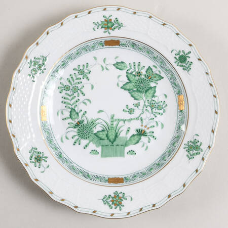 Indian Basket Green (FV) Dessert/Pie Plate