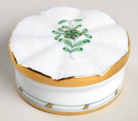 Indian Basket Green (FV) Lid for Tea Caddy