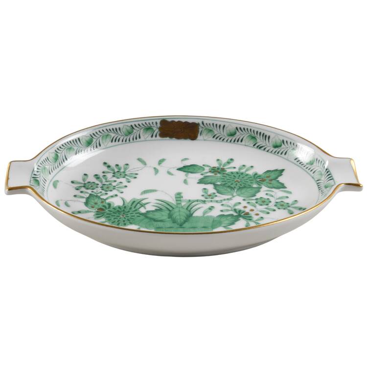Indian Basket Green (FV) 5" Ashtray