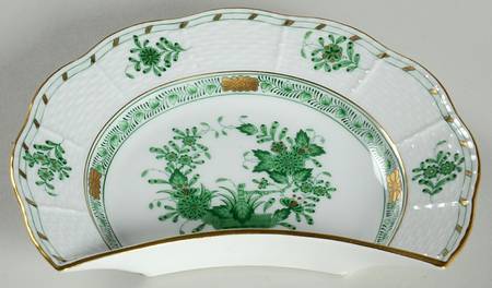 Indian Basket Green (FV) Crescent Salad Plate