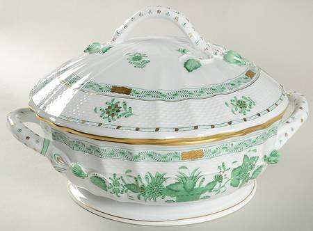 Indian Basket Green (FV) Round Covered Vegetable