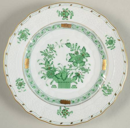 Indian Basket Green (FV) Dessert/Pie Plate
