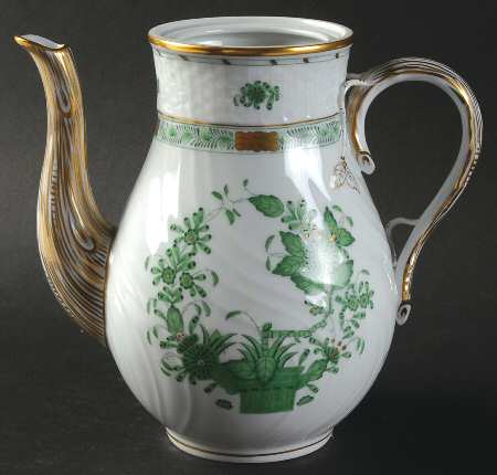 Indian Basket Green (FV) Coffee Pot No Lid