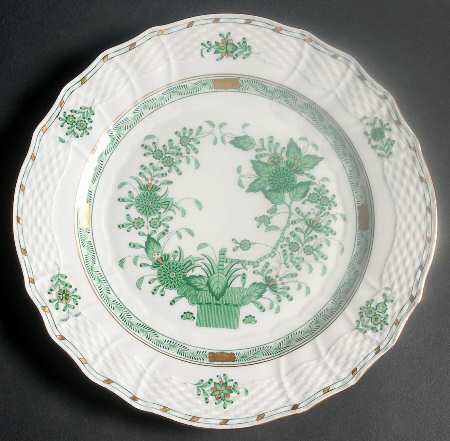 Indian Basket Green (FV) Service Plate (Charger)