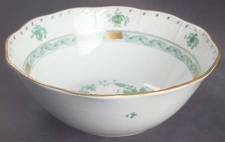 Indian Basket Green (FV) 8" Round Vegetable Bowl