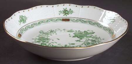 Indian Basket Green (FV) 10" Round Vegetable Bowl