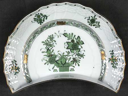 Indian Basket Green (FV) Crescent Salad Plate