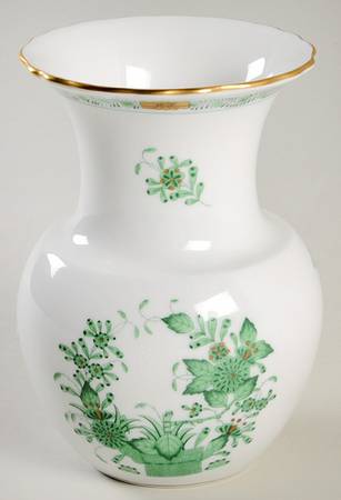 Indian Basket Green (FV) 5" Vase