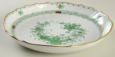Indian Basket Green (FV) 10" Round Vegetable Bowl