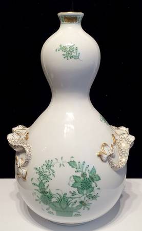 Indian Basket Green (FV) 10" Vase