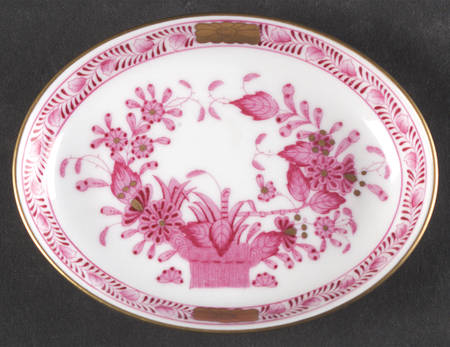 Indian Basket Raspberry (P) Oval Ashtray