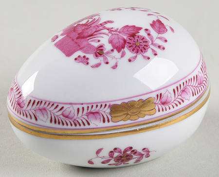 Indian Basket Raspberry (P) Small Egg Bon Bon & Lid