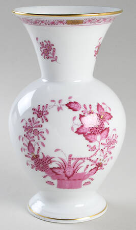 Indian Basket Raspberry (P) 8" Flared Vase