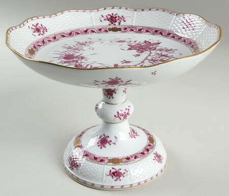 Indian Basket Raspberry (P) Round Compote (Height X Width)
