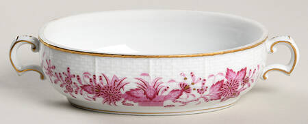 Indian Basket Raspberry (P) Oval Candy Box No Lid