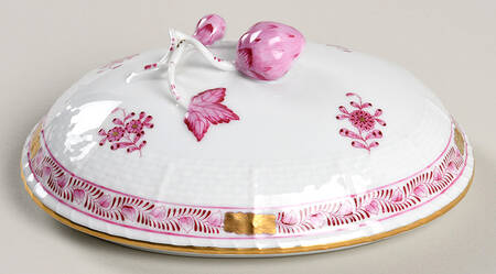 Indian Basket Raspberry (P) Lid for Oval Candy Box