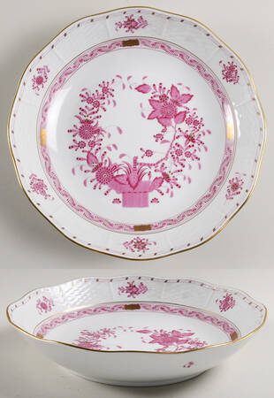 Indian Basket Raspberry (P) 10" Round Vegetable Bowl