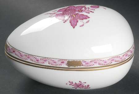 Indian Basket Raspberry (P) Large Egg Box & Lid