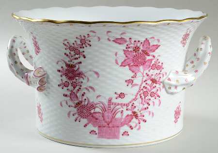 Indian Basket Raspberry (P) 6" Handled Cachepot