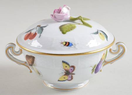 Market Garden (FR) Cream Soup Bowl & Lid Set