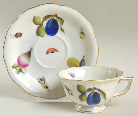 Market Garden (FR) Footed Demitasse Cup & Saucer Set