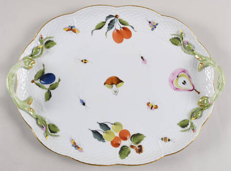 Market Garden (FR) 13" Oval Handled Platter
