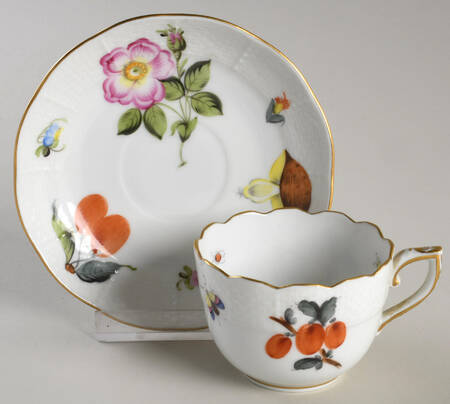 Market Garden (FR) Flat Demitasse Cup & Saucer Set