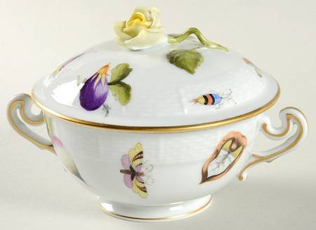Market Garden (FR) Cream Soup Bowl & Lid Set
