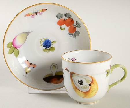 Market Garden (FR) Flat Demitasse Cup & Saucer Set