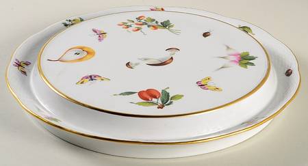 Market Garden (FR) 13" Diameter Pedestal Cake Stand