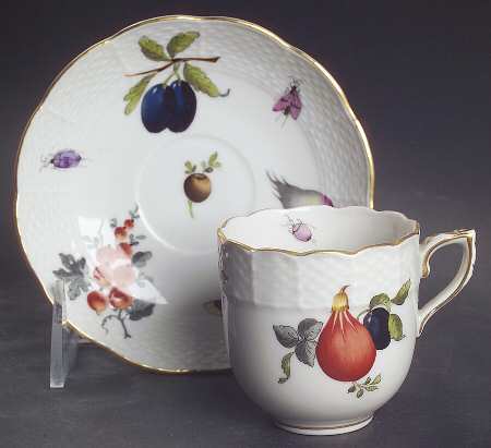Market Garden (FR) Flat Demitasse Cup & Saucer Set