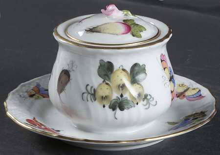 Market Garden (FR) Ink Pot with Lid, Insert & Attached Tray