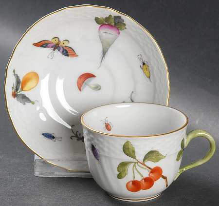 Market Garden (FR) Flat Demitasse Cup & Saucer Set