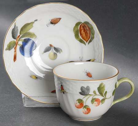 Market Garden (FR) Flat Demitasse Cup & Saucer Set