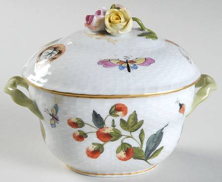 Market Garden (FR) 4" Oval Bon Bon & Lid
