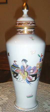 Ming (Blue Background) Urn